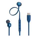 Jbl tune 310c usb c headphone blue Front View