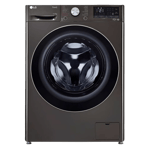 LG 11 0kg 7 0kg fully automatic front load washer dryer combo ai direct drive fhd1107stb black steel Front View