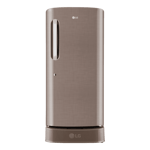 LG 224 l direct cool single door 3 star refrigerator gl d241afsd dfszebn fawn steel Front View