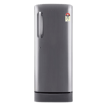 LG 224 l direct cool single door 5 star refrigerator gl d241apzu dpzzebn shiny steel Front View