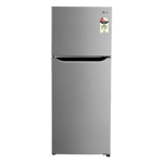 LG 240 l frost free double door 2 star refrigerator gl s292spzy apzzebn shiny steel Front View