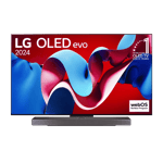 LG 4k ultra hd smart oled evo tv c4 77 inch Front View