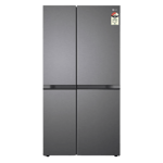 LG 650 l frost free side by side 3 star door refrigerator gl b257jds3 ddszebn dazzle steel Front Back View