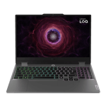 Lenovo LOQ AMD Ryzen 7 7435HS Windows 11 Home Gaming Laptop 83JC00MVIN Luna Grey 16GB 512GB front view