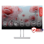 Lenovo fhd ips monitor l24i 4a white 23 8 inch Front View