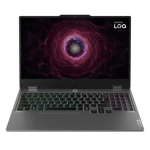 Lenovo loq amd ryzen 5 7235hs windows 11 home gaming laptop 83jc00gcin luna grey 24gb 512gb Front View