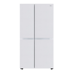 Lg 650 l frost free side by side door refrigerator gl b257dlw3 dlwzebn linen white Front View