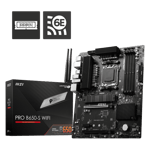 Msi pro b650 s wifi amd atx 2 with ddr5 am5 motherboard black Full View