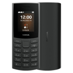 Nokia 106 4g Charcoal Front Back View