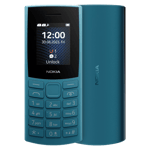 Nokia 106 4g Ocean Blue Front Back View