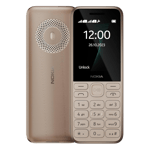 Nokia 130 2023 dual sim light gold Front Back View Model