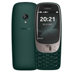 Nokia 6310 Green back front view