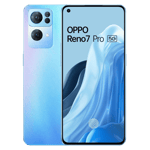 OPPO Reno7 Pro 5G Starlight Blue back front
