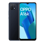 Oppo a16k black 32gb 3gb ram Front Back View