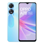 Oppo a78 5g glowing blue 128gb 8gb ram Front Back View