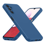 PC soft tpu back case for samsung a14 blue Front Back View