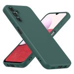 PC soft tpu back case for samsung a14 green Front Back View