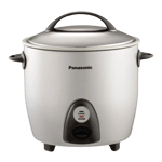Panasonic sr g28 2 pan 2 8 litre electric rice cooker white sliver Front View
