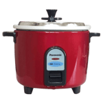 Panasonic sr wa 18 gf9 1 8 litre electric rice cooker plain metallic burgundy Front View