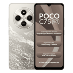 Poco c75 5g silver stardust 4gb 128gb Front Back View