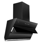 Preethi chimney alcor with aluminium duct kh 311 black Front Left View