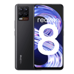 Realme 8 cyber black 128gb 4gb ram Front Back View
