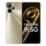 Realme 9i 5g metallica golden 64gb 4gb ram Front Back View Image