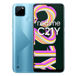 Realme c21y cross blue 64gb 4gb ram rmx3263 Front Back View
