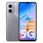 Redmi 11 Prime 5G Chrome Silver 4GB 64GB Front Back View