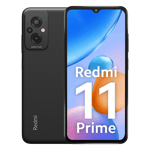 Redmi 11 prime flashy black 64gb 4gb ram Front Back View