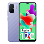 Redmi 12C Lavendar purple 4GB 128GB front and back view