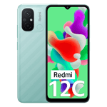 Redmi 12c mint green 64gb 4gb ram Front Back View