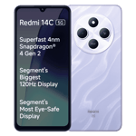 Redmi 14c 5g stardust purple 128gb 4gb ram front back View