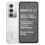 Redmi 15 5g frosted white 6gb 128gb Front Back View