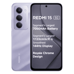 Redmi 15 5g sandy purple 6gb 128gb Front Back View