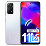 Redmi note 11 pro plus 5g phantom white 128gb 6gb ram Front Back View