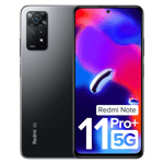 Redmi note 11 pro plus 5g stealth black 128gb 6gb ram Front Back View