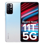 Redmi note 11t 5g stardust white 128gb 6gb ram Front Back View Image