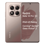 Redmi note 14 pro 5g champagne gold 256gb 8gb ram Front Back View