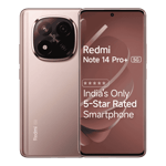 Redmi note 14 pro plus 5g champagne gold 256gb 8gb ram Front Back View