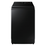 Samsung 12 0kg fully automatic top load washing machine with ai wash and heater wa80f12b6btl black caviar 12 0 kg Front View