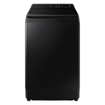 Samsung 14 0kg fully automatic top load washing machine with ai wash and heater wa80f14b6btl black caviar Front View