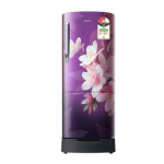 Samsung 183 L Direct Cool Single Door 3 Star Refrigerator RR20H1823WBHL Wild Lily Blue front view