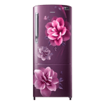 Samsung 183 l direct cool single door 3 star refrigerator rr20c1723cr hl camellia purple Front View