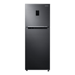 Samsung 301 l frost free double door 2 star refrigerator rt34c4522bx hl luxe black Front View