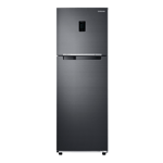 Samsung 322 l frost free double door 2 star refrigerator rt37c4522bx hl luxe black Front View