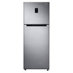 Samsung 415 l frost free double door 3 star refrigerator rt42b553esl hl real stainless Front View