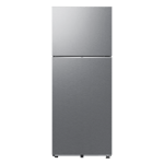 Samsung 419 l frost free double door 2 star bespoke ai refrigerator rt45dg6a2bslhl clean steel Front View