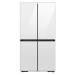 Samsung 650 l frost free french door refrigerator rf65db90bd12tl clean white Front View