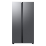 Samsung 653 l frost free side by side door refrigerator rs76cg80x0s9hl refined inox Front View